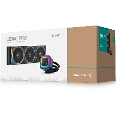 Система жидкостного охлаждения Deepcool LE360 PRO ARGb Soc-AM5/AM4/1200/1700/1851 черный 4-pin 19-33dB Al 300W 1817gr Ret (R-LE360PRO-BKAMMC-G-1)