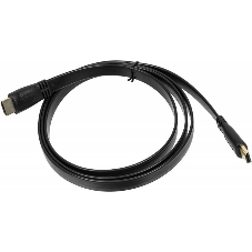 Кабель аудио-видео High Speed ver.1.4 Flat HDMI (m)/HDMI (m) 1.5м. позолоченные контакты черный Кабель аудио-видео High Speed ver.1.4 Flat HDMI (m)/HDMI (m) 1.5м. позолоченные контакты черный