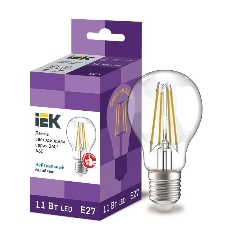 Лампа cветодиодная LED A60 шар прозр. IEK LLF-A60-11-230-40-E27-CL 11Вт 230В 4000К E27 серия 360°