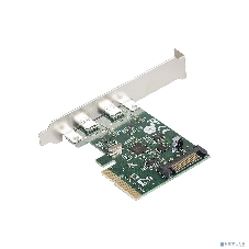 Контроллер ExeGate EXE-313 PCI-Ex4, 2*USB3.1 Type-C ext, разъем доп.питания (OEM)