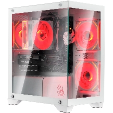 Компьютерный корпус Bloody BD-CC103 белый без БП mATX 7x120мм 1xUSB 2.0 1xUSB 3.0 audio bott PSU