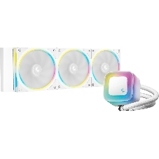 Система жидкостного охлаждения Deepcool LE360 PRO Wh ARGb Soc-AM5/AM4/1200/1700/1851 белый 4-pin 19-33dB Al 300W 1817gr Ret (R-LE360PRO-WHAMMC-G-1)