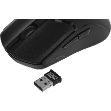 Мышь беспроводная HyperX Haste 2 черный, 26000 dpi, радиоканал, Bluetooth, USB, кнопки - 5