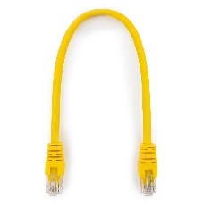 Патч-корд UTP Cablexpert cat.6, 0.25м, литой, многожильный, желтый