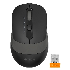Мышь беспроводная A4Tech Fstyler FG10S черный/серый, 2000 dpi, радиоканал, USB, кнопки - 4