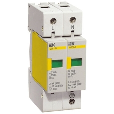 Ограничитель перенапряжения ОПС1-D 2P IEK MOP20-2-D