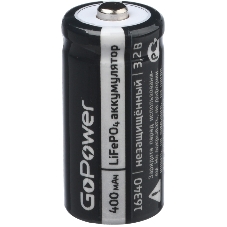 Аккумулятор GoPower Li-ion16340 PK1 3V 650mAh с защитой