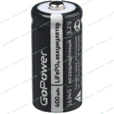 Аккумулятор GoPower Li-ion16340 PK1 3V 650mAh с защитой
