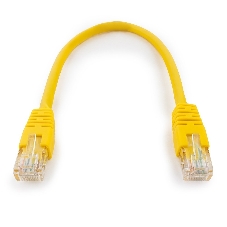 Патч-корд UTP Cablexpert cat.6, 0.25м, литой, многожильный, желтый