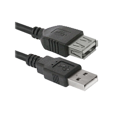 Кабель Defender USB 2.0USB02-06,AM-AF 1.8м, PolyBag,