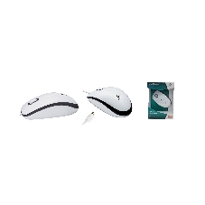 Мышь проводная Logitech M100 белый, 1000 dpi, USB, кнопки - 3