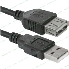 Кабель USB Defender USB02-10 USB2.0 AM-AF, 3.0м