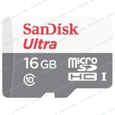 Флеш карта Sandisk Ultra microSDHC 16Gb 80Mb/s Class 10