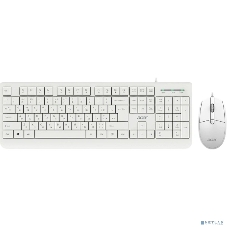 Комплект клавиатура+мышь Acer OCC400 проводной, USB, 2000 DPI, белый