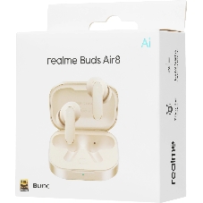 Наушники TWS Realme Buds Air 8 золотистый, внутриканальные, Bluetooth, активное шумоподавление, до 10 ч