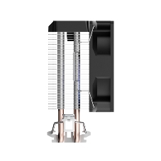 Кулер для процессора Ocypus Gamma A20 BK ARGB, 92mm FARGB FAN, Top FARGB Panel, 2 HEAT PIPES, 3-PIN, 1900 RPM, 21DBA, HYDRO BEARING, LGA115X/1200/1700/18XX, AM4/AM5