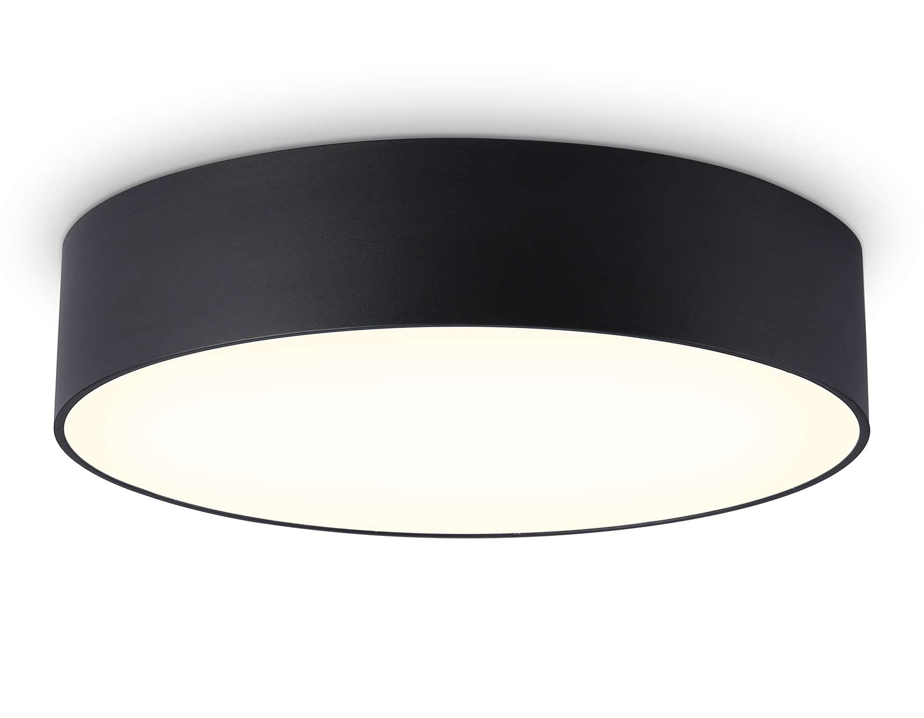 Потолочный светодиодный светильник Ambrella light FV5525 BK черный LED 35W 3000K D300*58 (Без ПДУ)