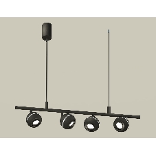 Светильник Ambrella light XB9002530/4 SBK/PBK черный песок/черный полированный MR16 GU5.3 (С9002, С1102, N7002)