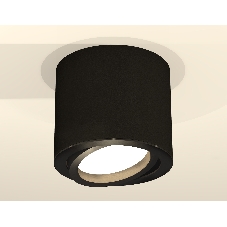 Светильник Ambrella Light XS7402001 SBK/PBK черный песок/черный полированный MR16 GU5.3 (C7402, N7002)