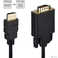 Кабель HDMI M VGA M full (с чипом) KS-is KS-441 черно-черный 1.8м