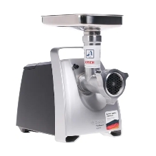 Мясорубка электрическая Bosch MFW68640 черный, 2200 Вт, 4.3 кг/мин, реверс, металлический лоток, насадки - 5