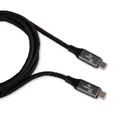 Кабель USB4.0 Cablexpert CC-USB4-CMCM-BR-1.8M, Type-C/Type-C, 5А, 240Вт, PD3.1/QC4.0, 40Gbps, медь, Pro, 1.8м, черный, пакет