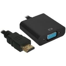 Кабель HDMI->VGA Cablexpert A-HDMI-VGA-03-6, 19M/15M + 3.5Jack, медь, позол.разъемы, 1.8м, черный, пакет