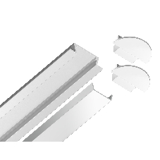 Алюминиевый профиль Ambrella light GP1001WH белый 2000*21.5*6.8