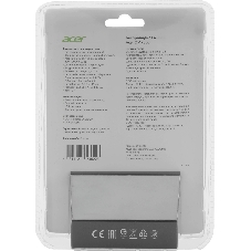 Мышь беспроводная Acer OMR303 черный, 1600 dpi, радиоканал, USB, кнопки - 6