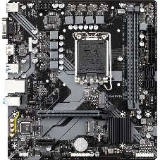 Материнская плата Gigabyte B760M H DDR4, LGA 1700, Intel B760, 2xDDR4, 4xSATA, 2xM.2, 1xPCIe 4.0 x16, 1xPCIe x1, 1xHDMI, 1xVGA, 1x 1Gb LAN, 2xUSB 2.0, 4xUSB 3.2 Gen 1, 3x3.5 мм, 7.1, Micro ATX