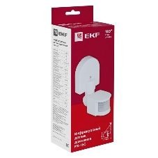 ИК датчик движения EKF dd-ms-16C наст. 1200Вт 180гр. до 12м IP44 MS-16C EKF PROxima