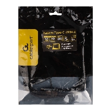 Кабель USB4.0 Cablexpert CC-USB4-CMCM-BR-1.8M, Type-C/Type-C, 5А, 240Вт, PD3.1/QC4.0, 40Gbps, медь, Pro, 1.8м, черный, пакет