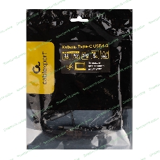 Кабель USB4.0 Cablexpert CC-USB4-CMCM-BR-1.8M, Type-C/Type-C, 5А, 240Вт, PD3.1/QC4.0, 40Gbps, медь, Pro, 1.8м, черный, пакет