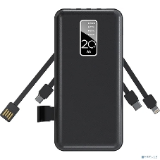 Портативное зарядное устройство Rexant Power Bank (аккумуляторная батарея) 20000 mAh, черное
