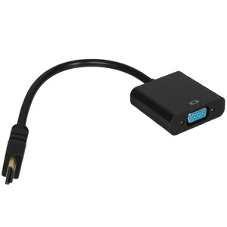 Кабель HDMI->VGA Cablexpert A-HDMI-VGA-03-6, 19M/15M + 3.5Jack, медь, позол.разъемы, 1.8м, черный, пакет