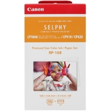 Набор Canon RP-108 (8568B001) бумага (10x15см) и цветные красители для SELPHY CP1200. 108 страниц.
