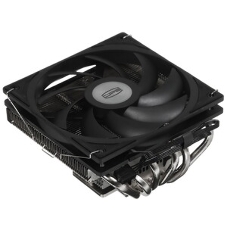 Кулер для процессора PCCooler RC600-67 (125W, 4-pin PWM, 67.5mm, Al, 4x6mm, 1x120мм, 62.5CFM, 32.5dBA, 2300RPM, S: 1851/1700/1200/115X, AM5/AM4, черный)
