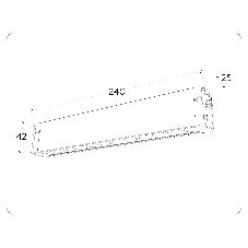 Управляемый светодиодный светильник для шинопровода Magnetic Ambrella light GL1301 WH белый IP20 12W 3000K-6400K 220V 24° 232*25*42 (Без ПДУ)