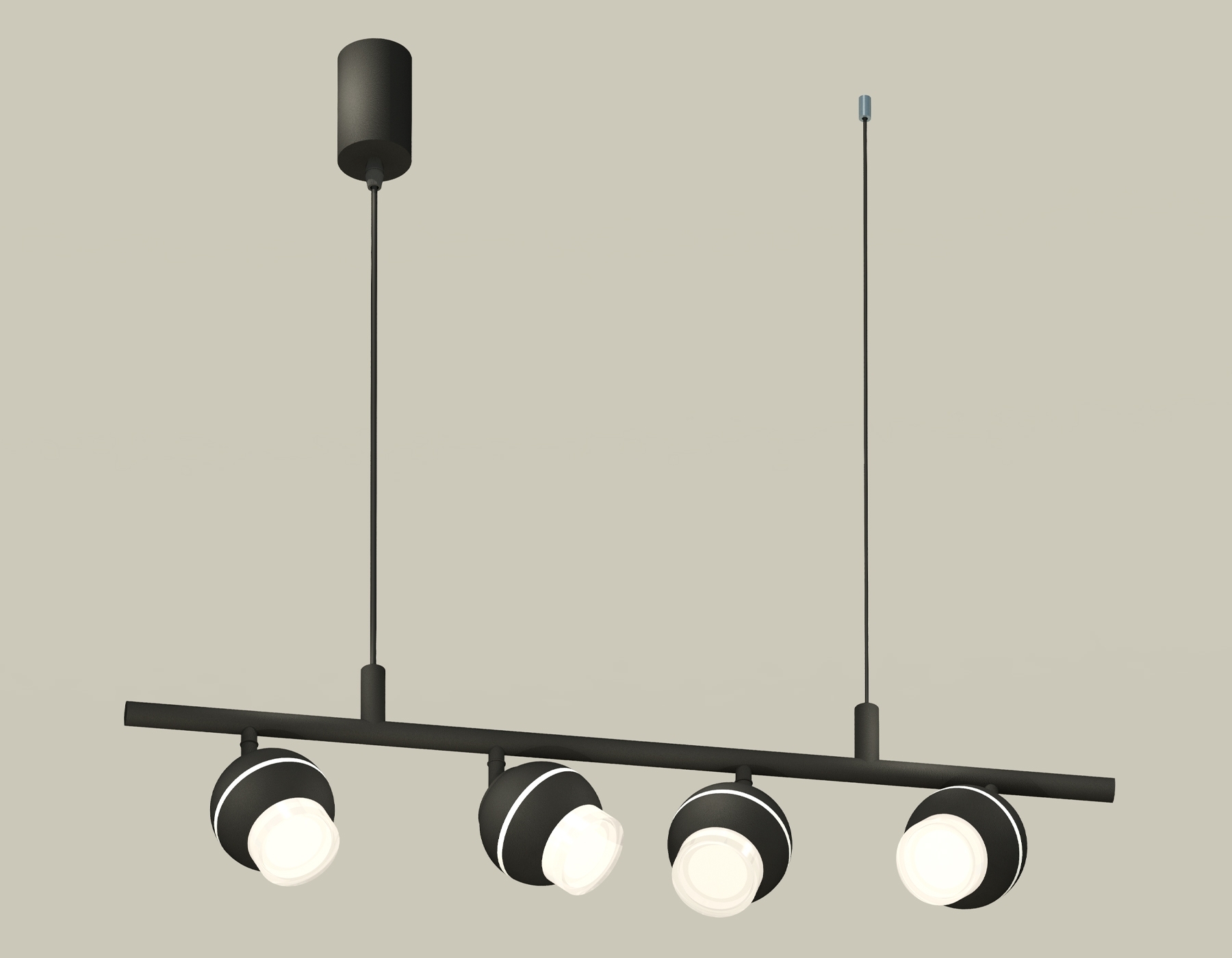 Светильник Ambrella light XB9002550/4 SBK/FR/CL черный песок/белый матовый/прозрачный MR16 GU5.3 (С9002, С1102, N7160)