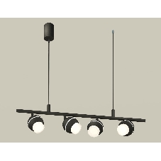 Светильник Ambrella light XB9002550/4 SBK/FR/CL черный песок/белый матовый/прозрачный MR16 GU5.3 (С9002, С1102, N7160)