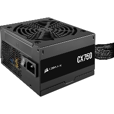 Блоки питания/ Power Supply Corsair CX750, Model RPS0146, 750W 80+ Bronze (ATX, 2.31, Non-modular, 1x24(20+4)pin, 1xCPU 8(4+4)pin, 2xPCIe*2 8(6+2)pin, 3xSATA3, 2xMOLEX4pin, Active, 120x120mm, 150x120x86mm, APFC, Power cable-EU, black)