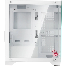 Компьютерный корпус Bloody BD-CC103 белый без БП mATX 7x120мм 1xUSB 2.0 1xUSB 3.0 audio bott PSU