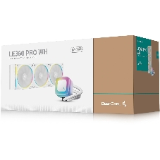 Система жидкостного охлаждения Deepcool LE360 PRO Wh ARGb Soc-AM5/AM4/1200/1700/1851 белый 4-pin 19-33dB Al 300W 1817gr Ret (R-LE360PRO-WHAMMC-G-1)