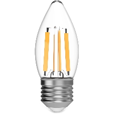 Лампа филам. Gauss Filament 11Вт цок.:E27 свеча св.свеч.белый теп. (упак.:10шт) (103802111)