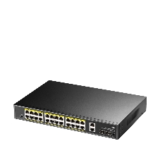 Коммутатор Cudy GS1026PS2, 24×1 Гбит/с, 2×1 Гбит/с Combo (RJ-45/SFP), 2×1 Гбит/с SFP