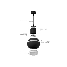 Корпус светильника C1102 SBK черный песок D100*H80mm MR16 GU5.3 LED 3W 4200K