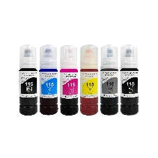 Комплект чернил NVPrint 115 для Epson L8160, L8180 (6 шт по 70 мл) (в коробках) совместимые
