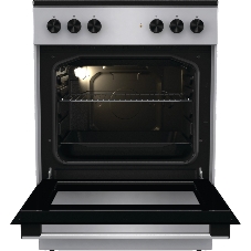 Плита электрическая Gorenje GEC6A11SG серый, конфорок 4 электрических, духовка 65 л, 60 см x 85 см x 60 см
