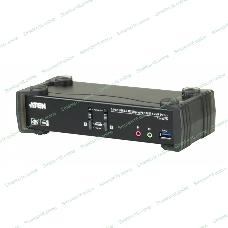 Переключатель KVM ATEN CS1922M-AT-G KVM+Audio+USB 3.0, 1 user USB+DP => 2 cpu USB+DP, со шнурами DP 2x1.5м.+USB 2х1.8м.
