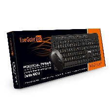 Комплект клавиатура+мышь ExeGate Professional Standard Combo MK240 беспроводной, USB, 1200 DPI, чёрный